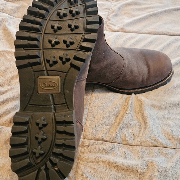 Chaco slip-on boots - weatherproof brown leather - Picture 2 of 7